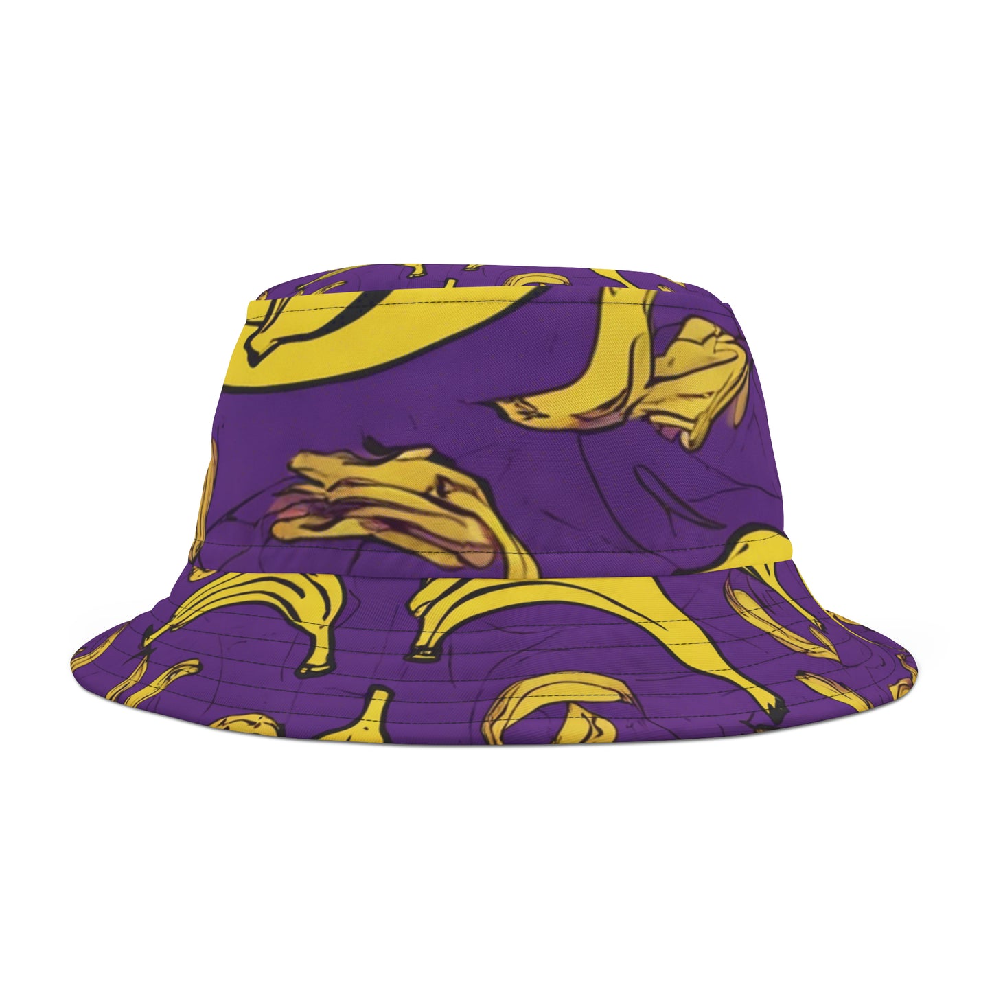 Purple Banana Bucket Hat (AOP)