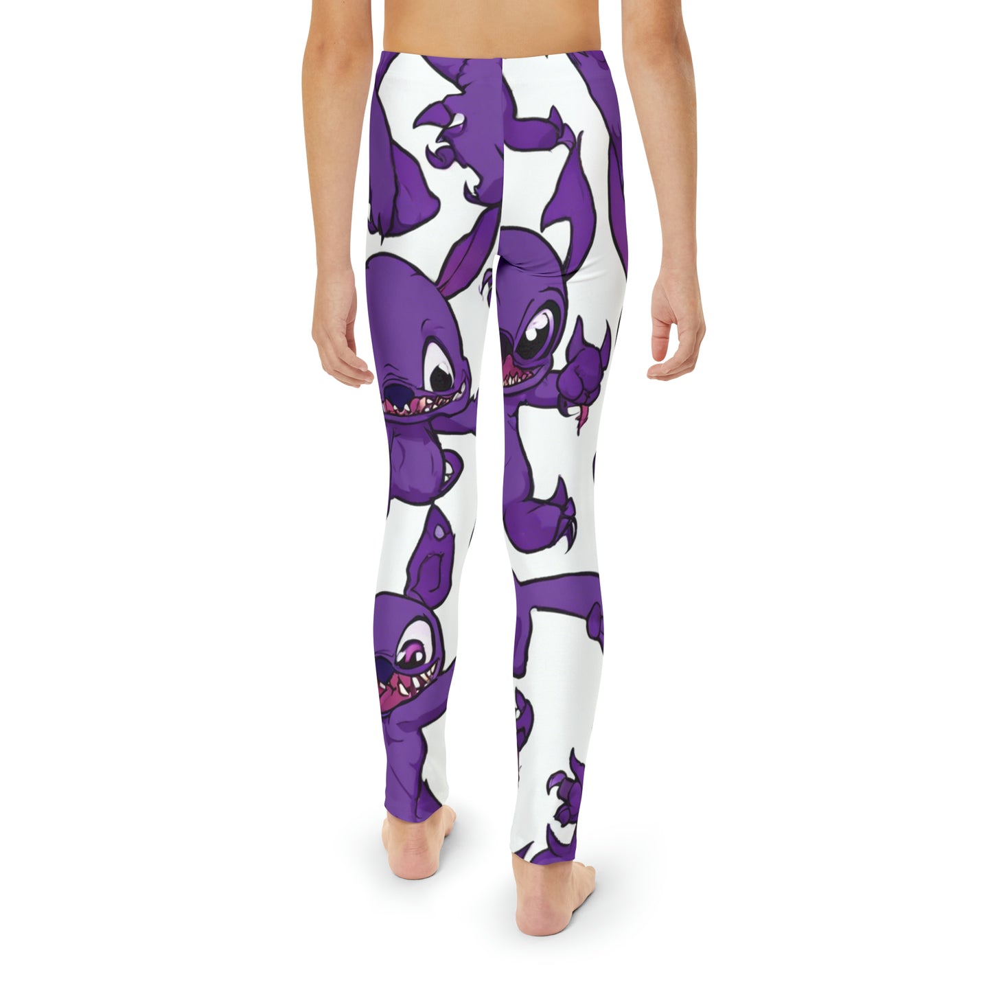 Purple Experiment Youth Full-Length Leggings (AOP)