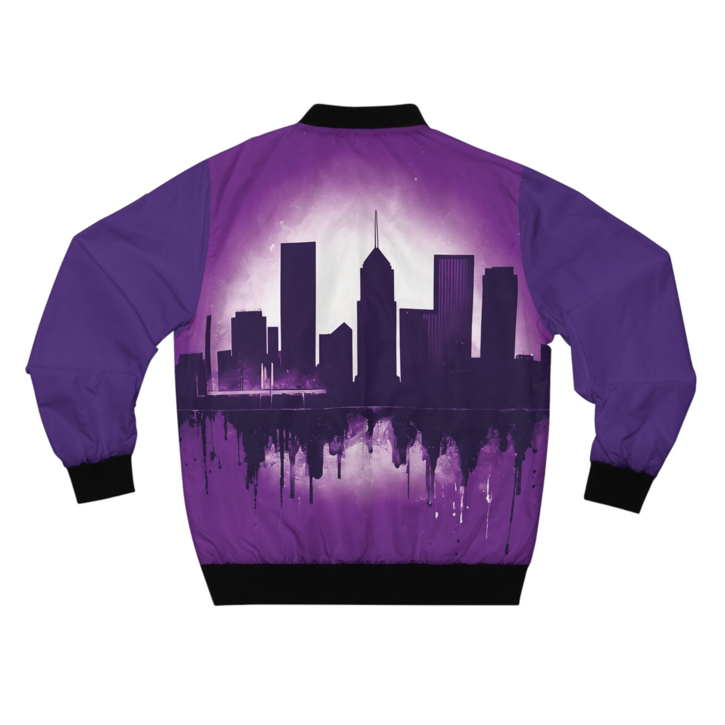 2Pac Purple City Slammer Men's Bomber Jacket (AOP)