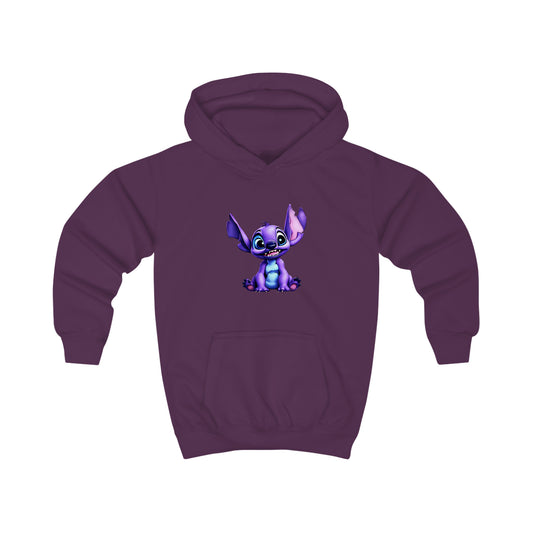 Kids Purple Stitch Hoodie