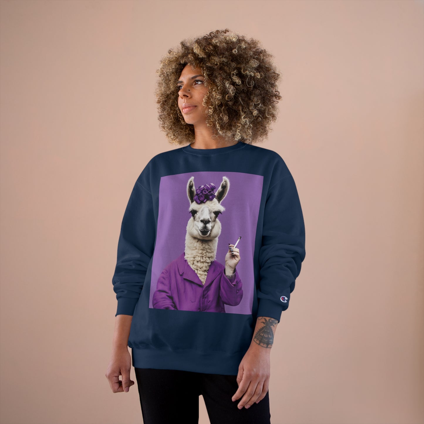 Tina The Llama Mama Champion Sweatshirt