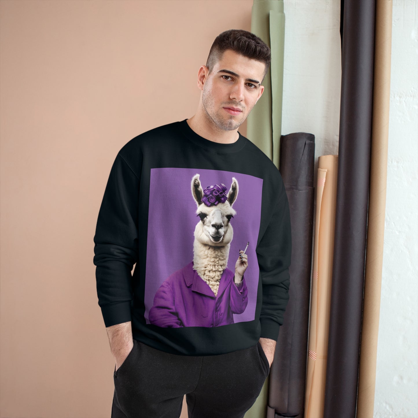 Tina The Llama Mama Champion Sweatshirt