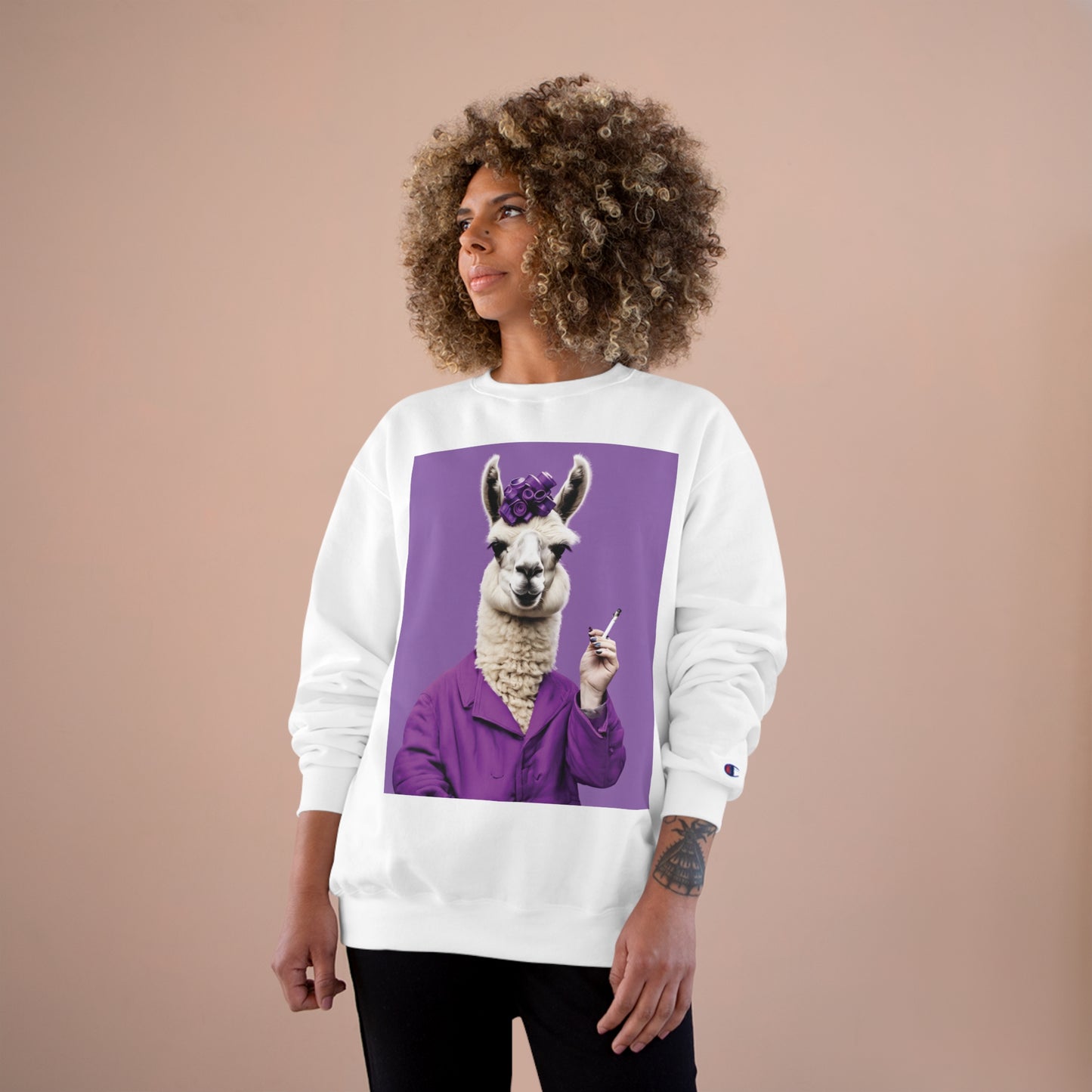 Tina The Llama Mama Champion Sweatshirt