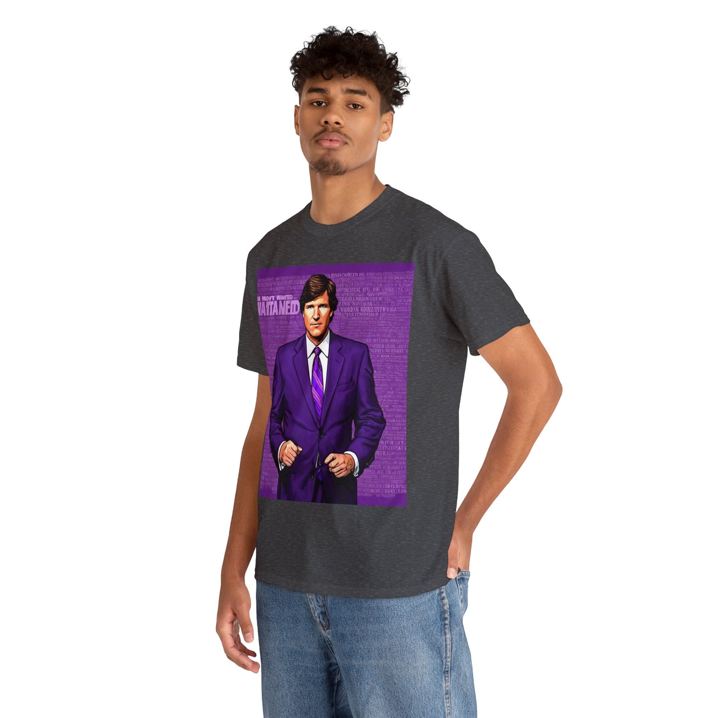 Tucker Wanted Purple Unisex Heavy Cotton Tee