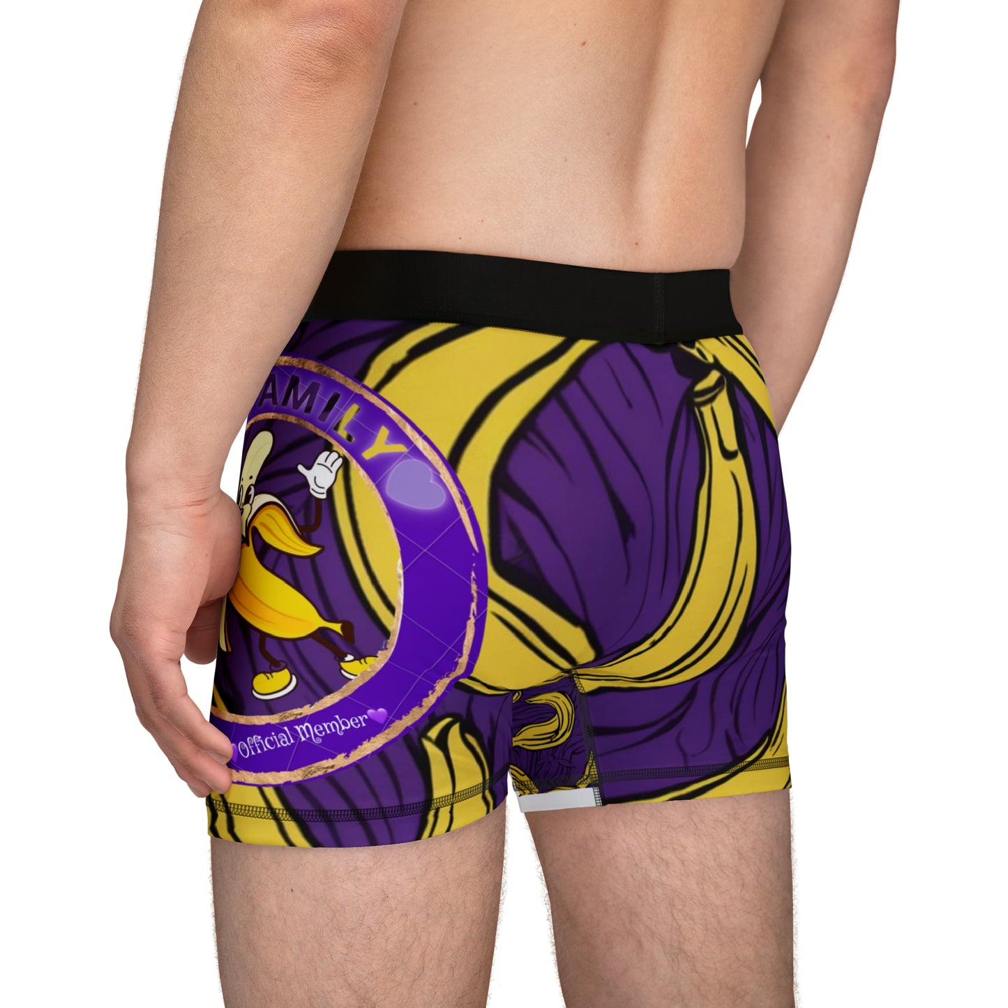 Men's Purple Banana Boxers (AOP)