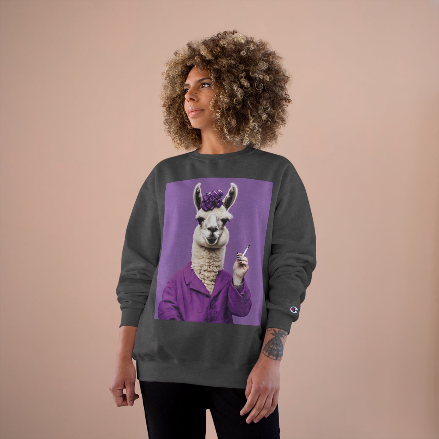 Tina The Llama Mama Champion Sweatshirt