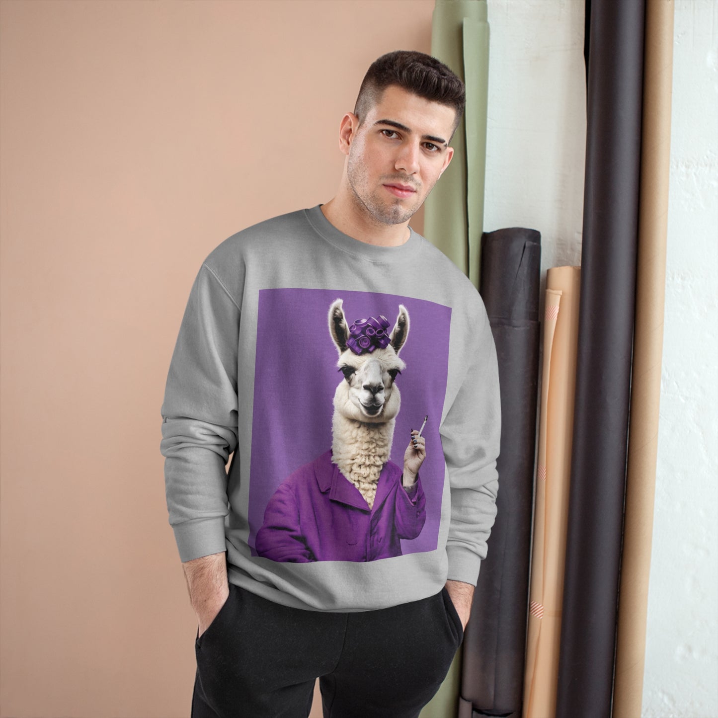 Tina The Llama Mama Champion Sweatshirt