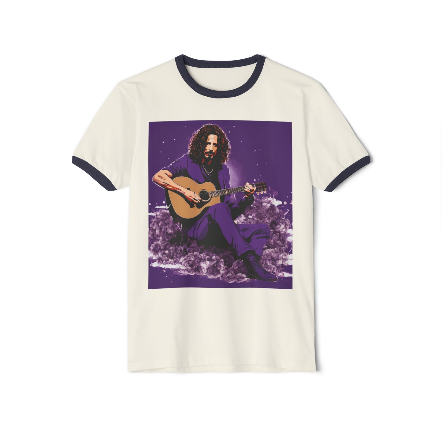 Cornell PurpleUnisex Cotton Ringer T-Shirt