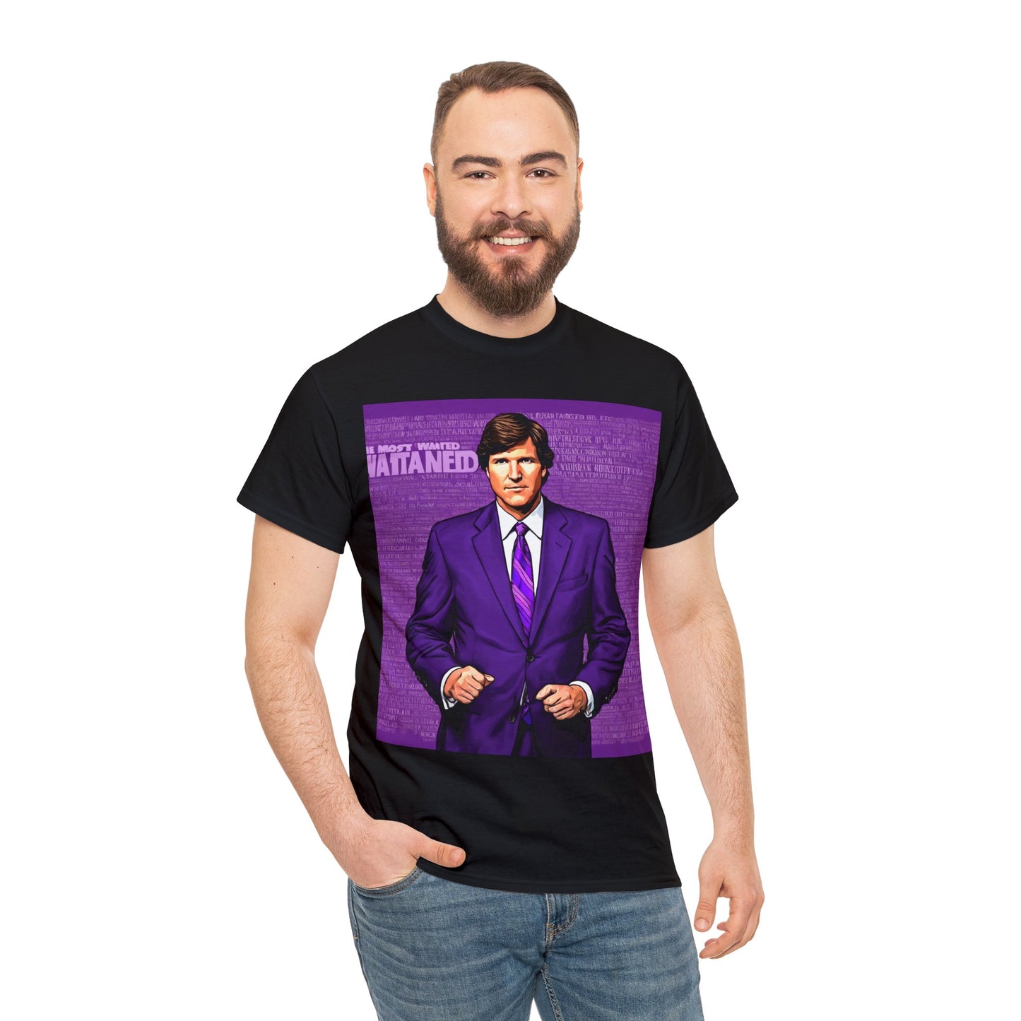 Tucker Wanted Purple Unisex Heavy Cotton Tee