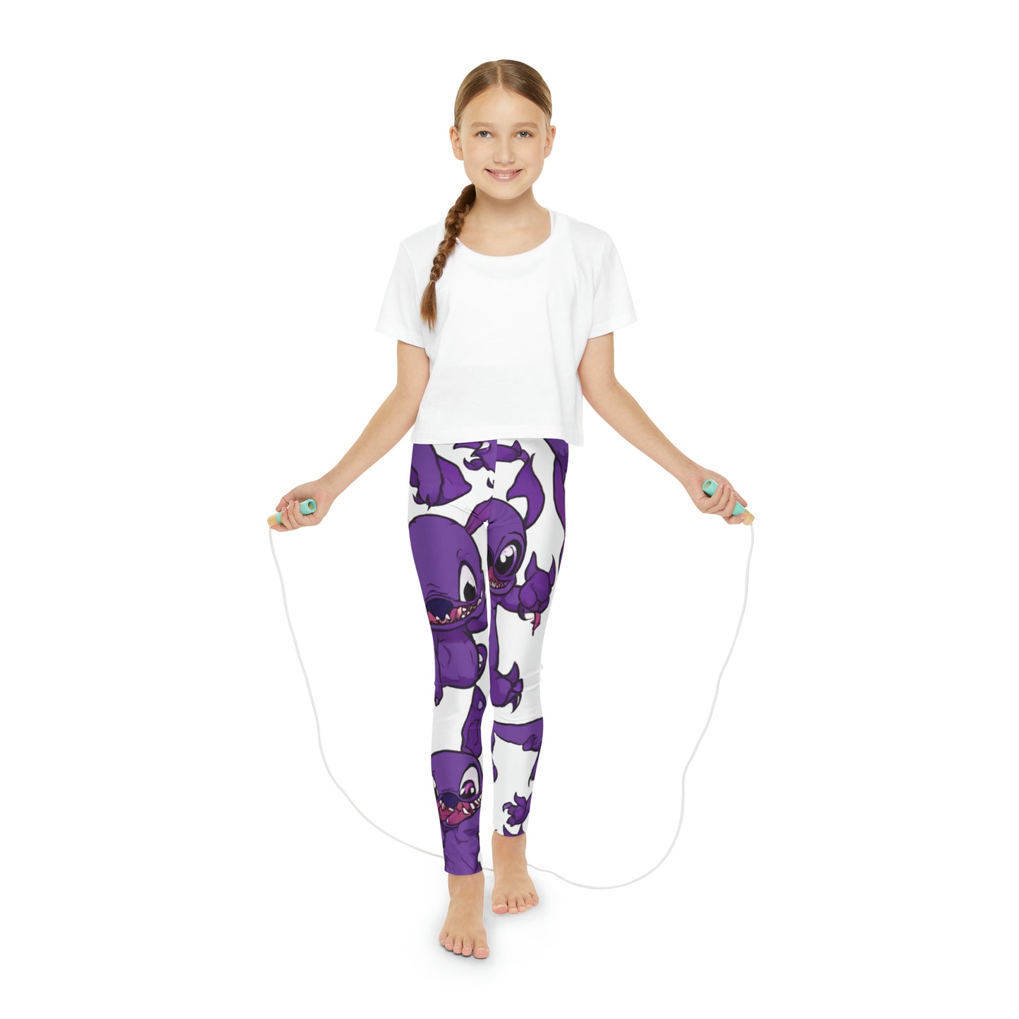 Purple Experiment Youth Full-Length Leggings (AOP)