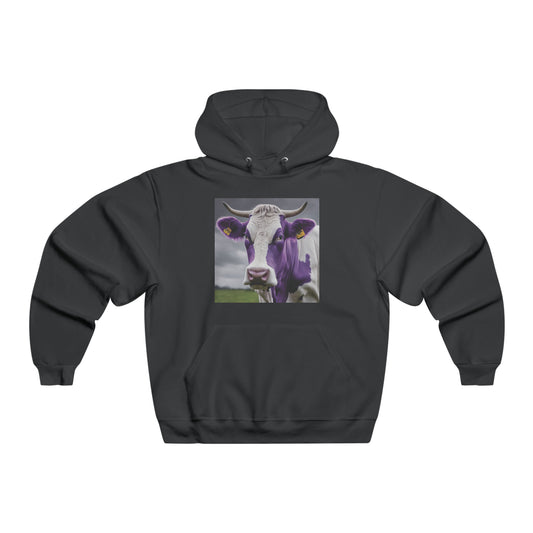 Purple Moo Cow Men's NUBLEND® Hooded Sweatshirt