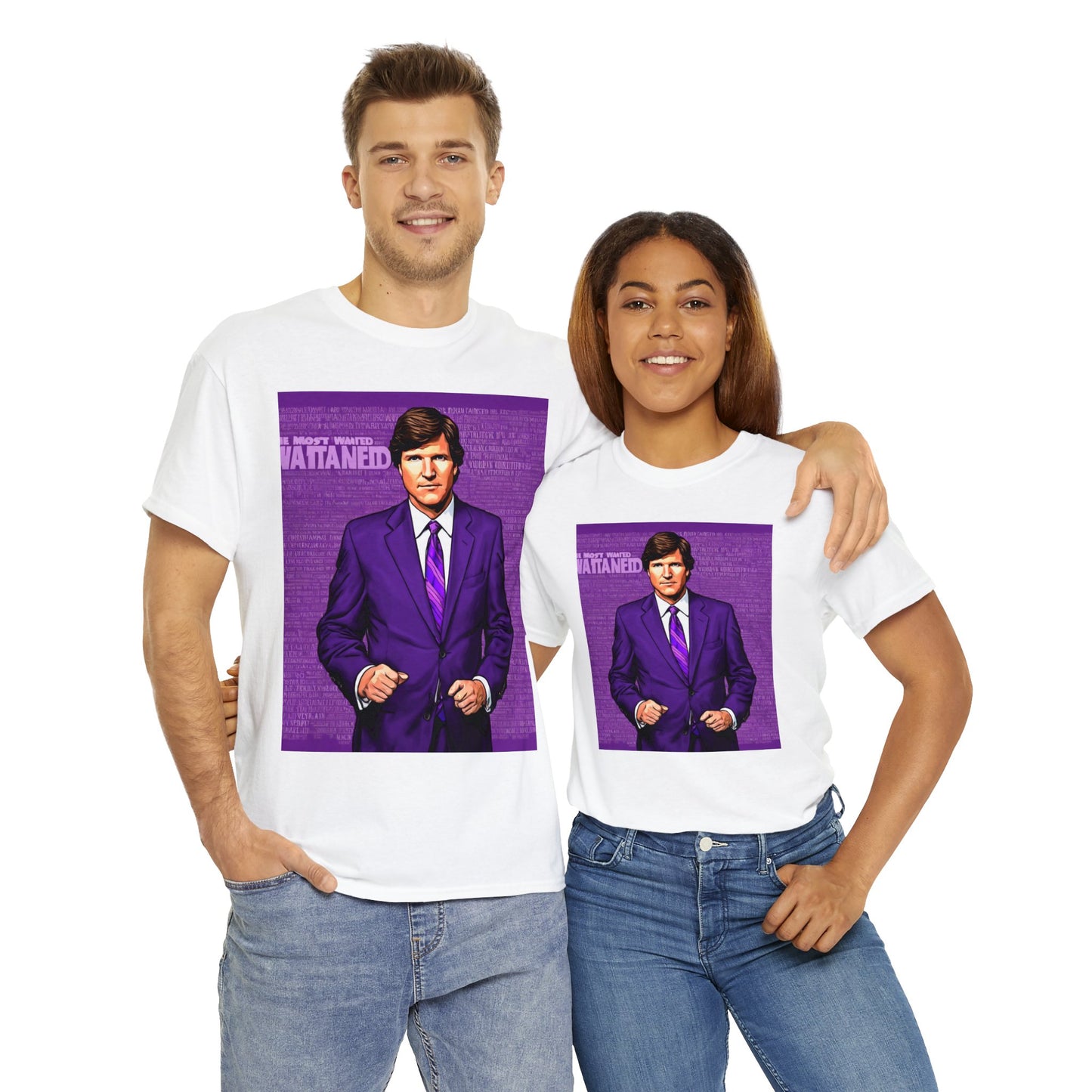 Tucker Wanted Purple Unisex Heavy Cotton Tee