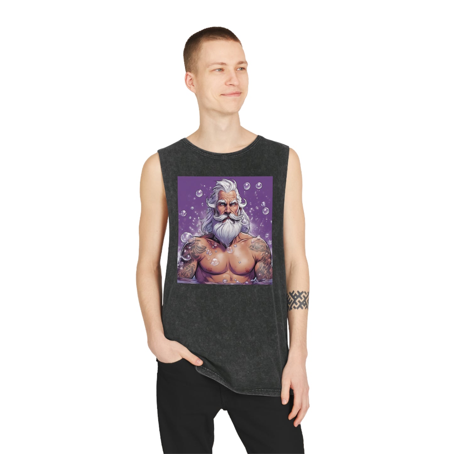 GroBer PaPa (Large Daddy) Unisex Stonewash Tank Top