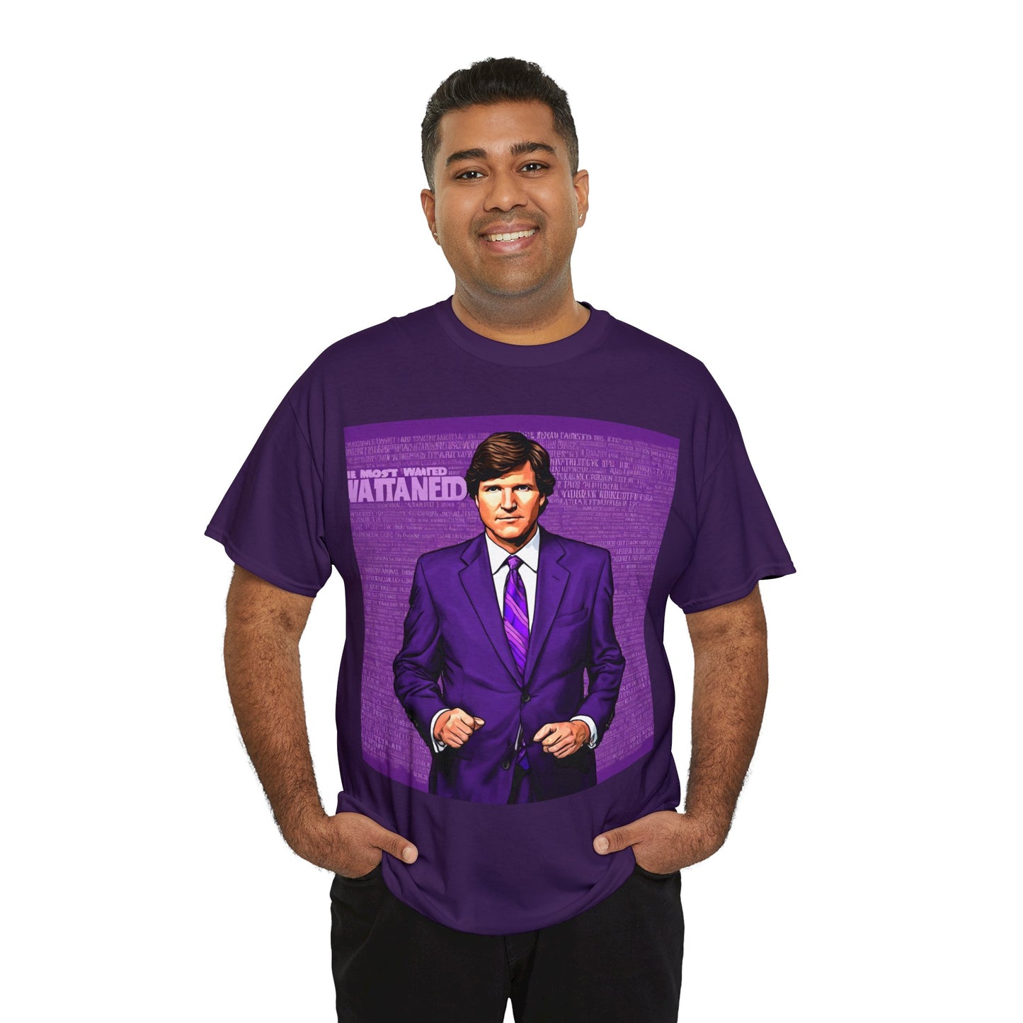 Tucker Wanted Purple Unisex Heavy Cotton Tee