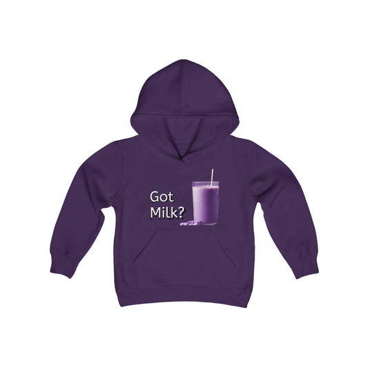 Got Purple Milk? Youth Heavy Blend Hooded Sweatshirt