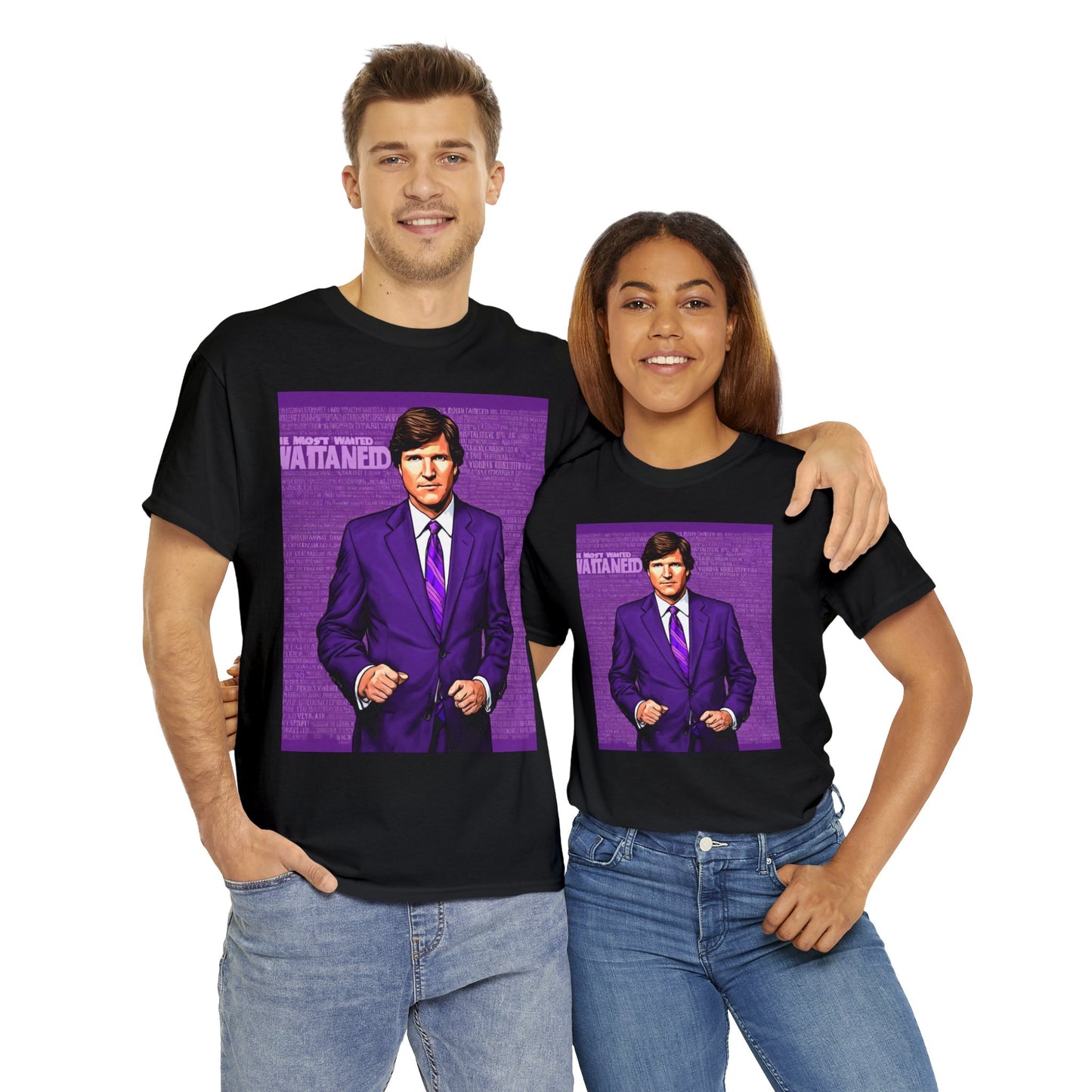 Tucker Wanted Purple Unisex Heavy Cotton Tee