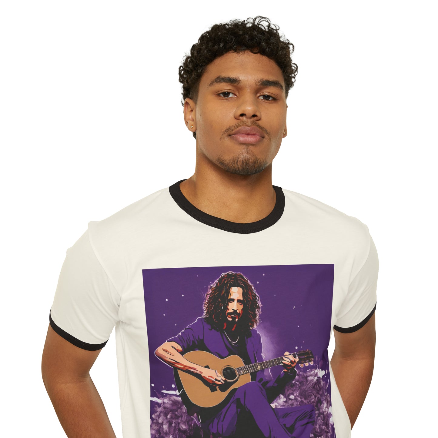 Cornell PurpleUnisex Cotton Ringer T-Shirt