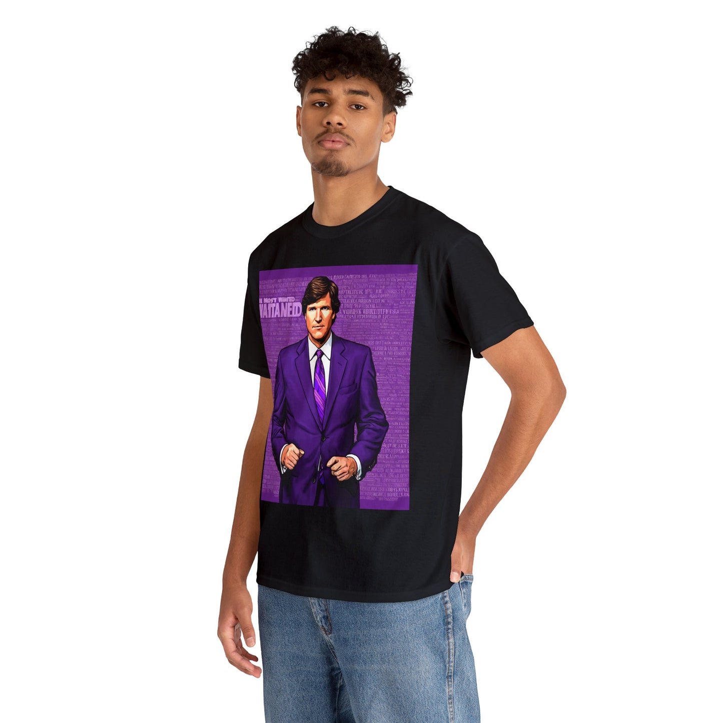 Tucker Wanted Purple Unisex Heavy Cotton Tee