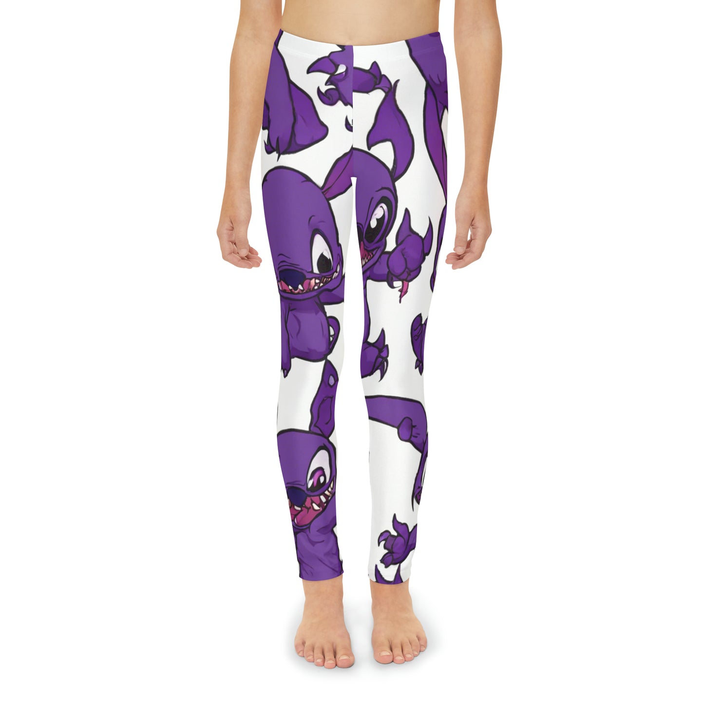 Purple Experiment Youth Full-Length Leggings (AOP)