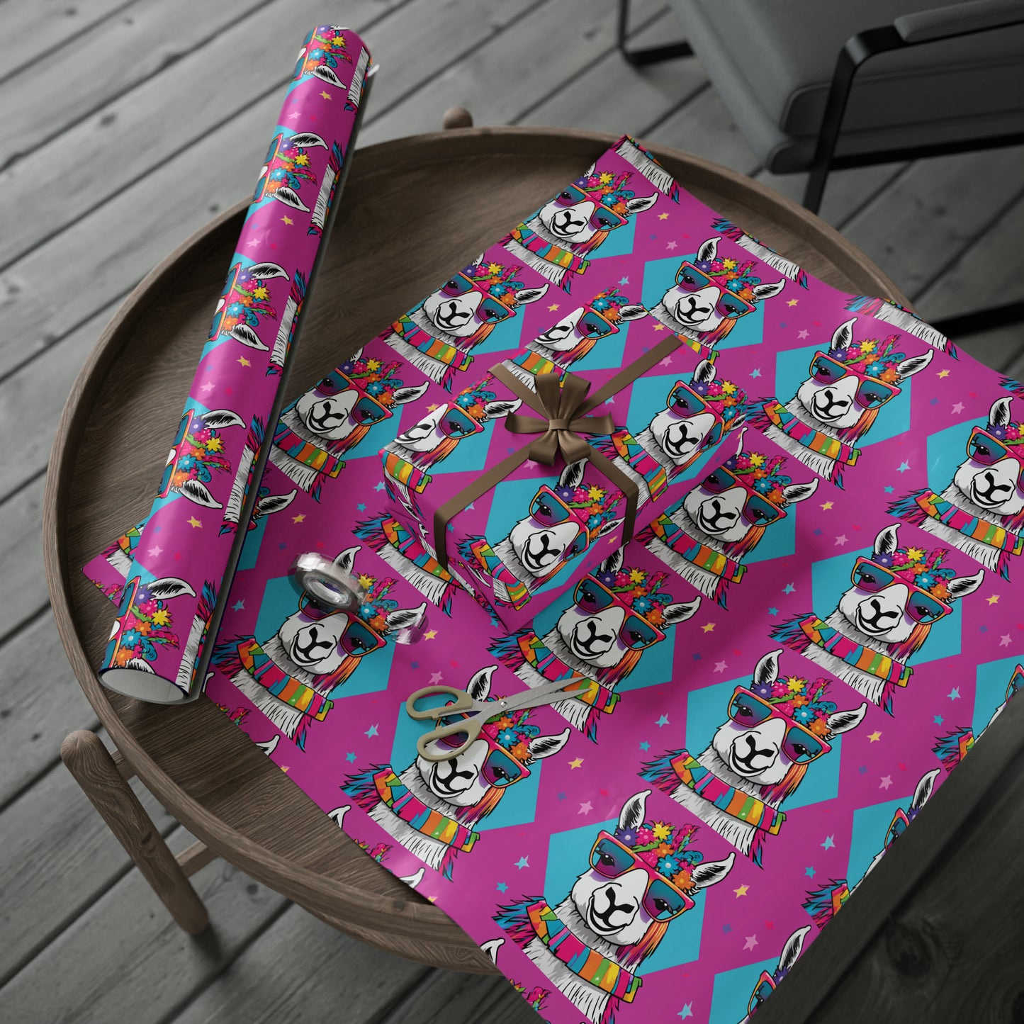 Tina The Llama Mama Wrapping Papers