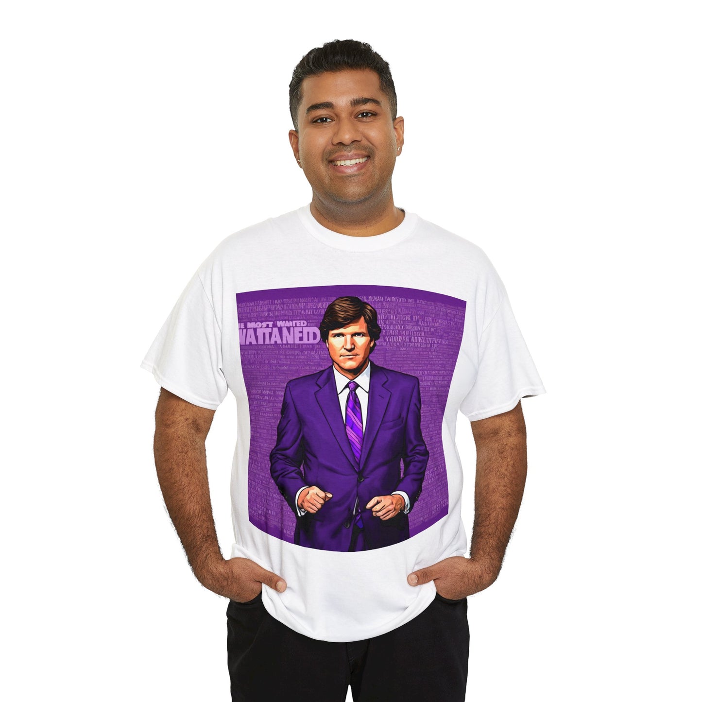 Tucker Wanted Purple Unisex Heavy Cotton Tee