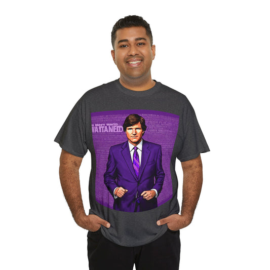 Tucker Wanted Purple Unisex Heavy Cotton Tee