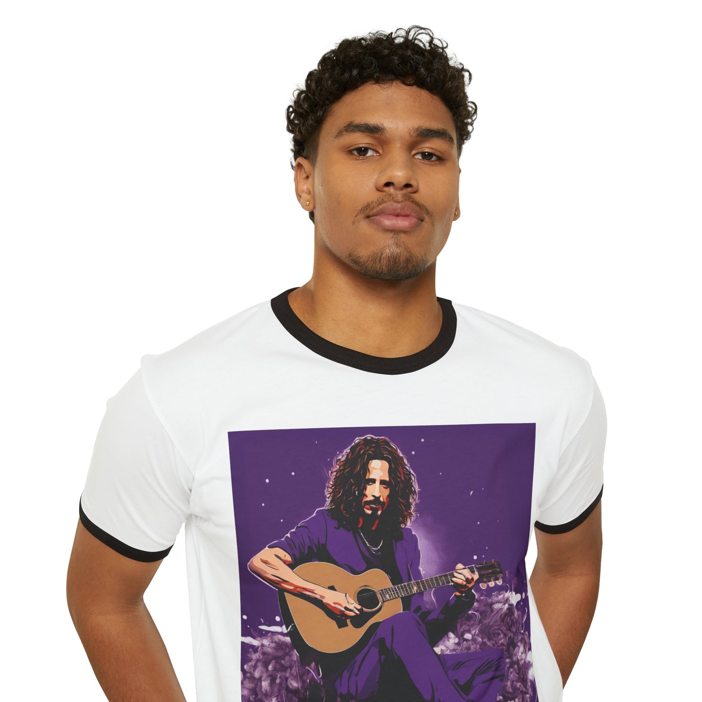 Cornell PurpleUnisex Cotton Ringer T-Shirt