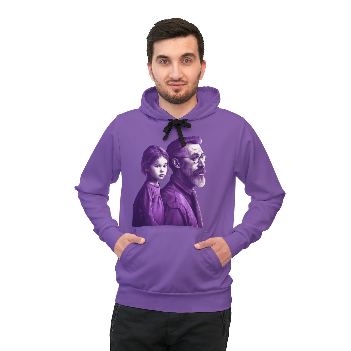 Purple Generation Athletic Hoodie (AOP)