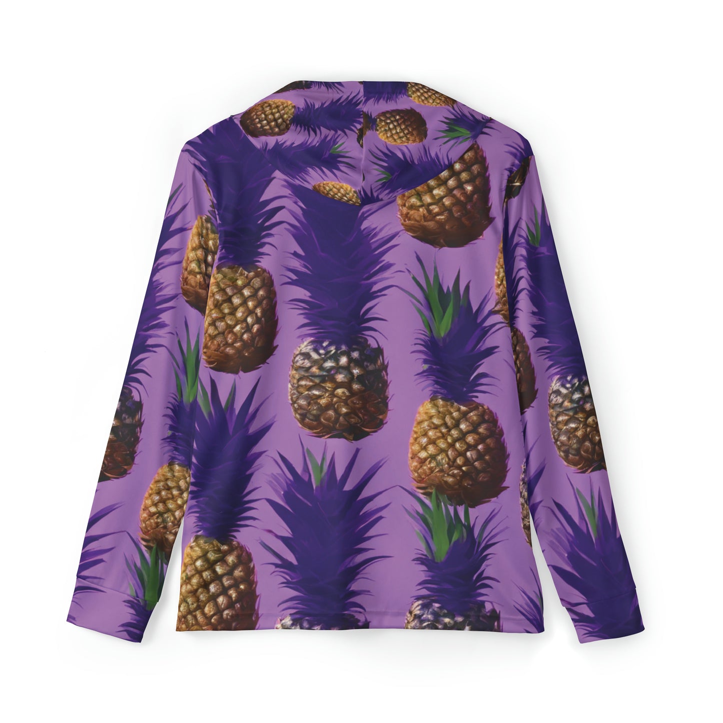 PurPle Pineapple Men's Sports Warmup Hoodie (AOP)