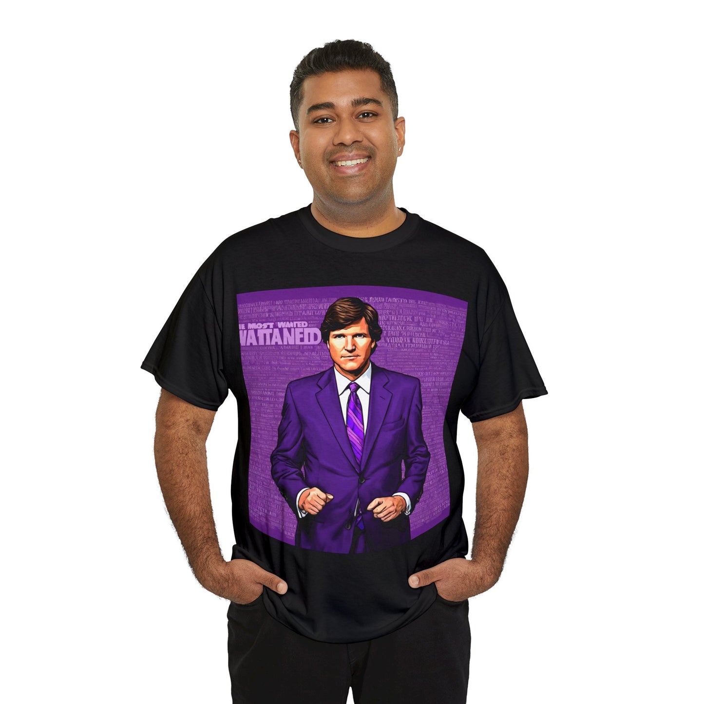 Tucker Wanted Purple Unisex Heavy Cotton Tee