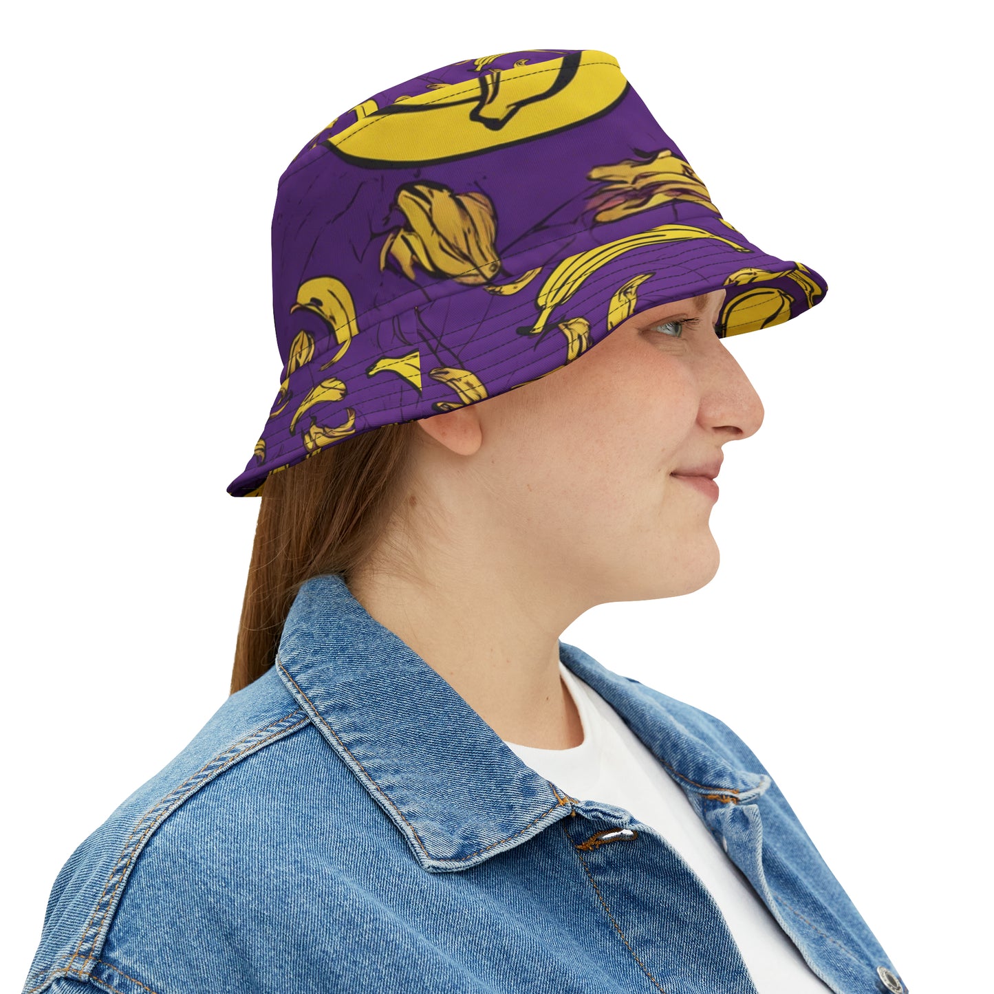 Purple Banana Bucket Hat (AOP)