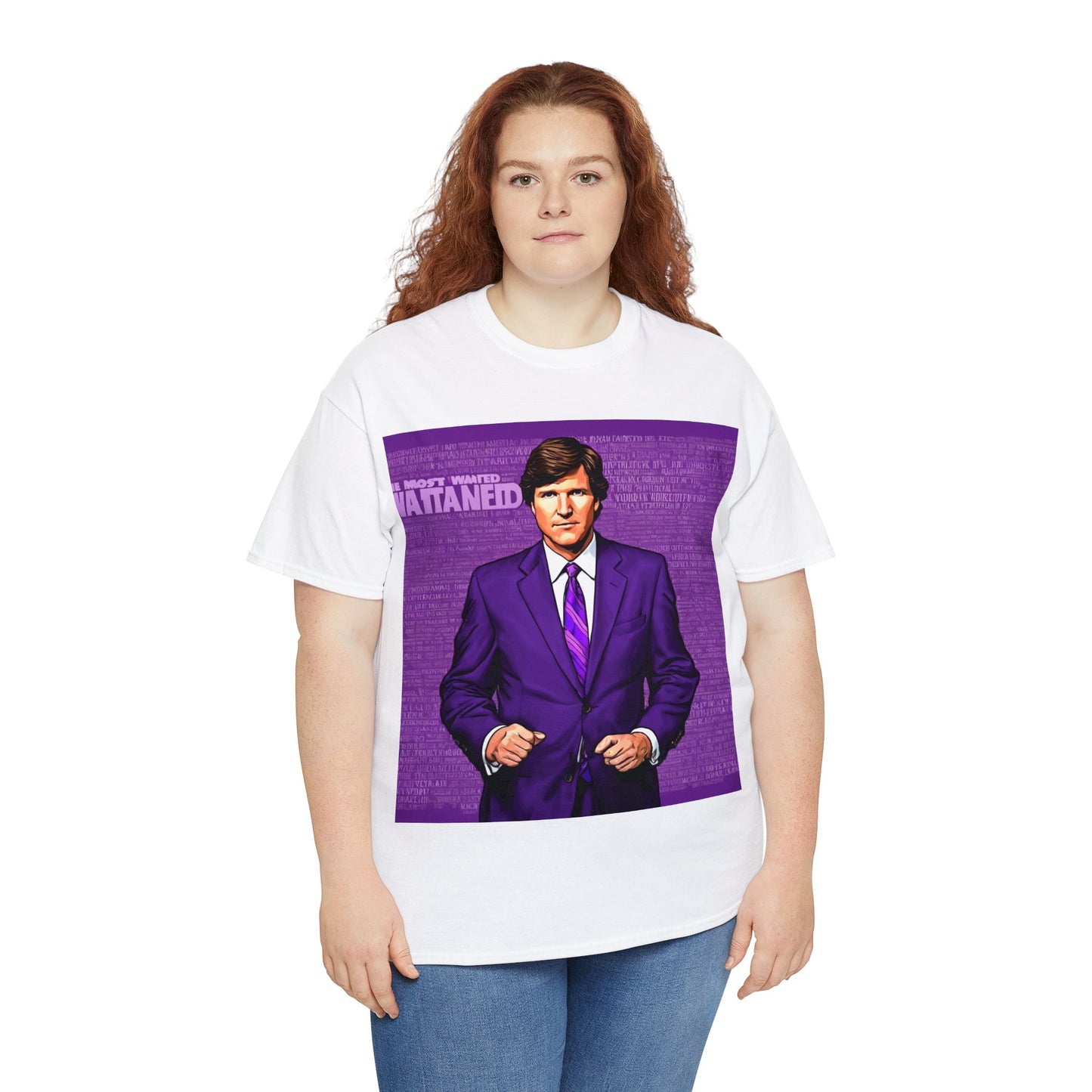 Tucker Wanted Purple Unisex Heavy Cotton Tee