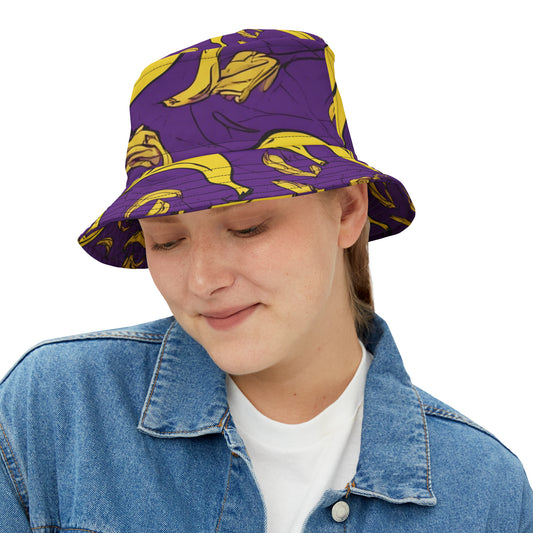 Purple Banana Bucket Hat (AOP)