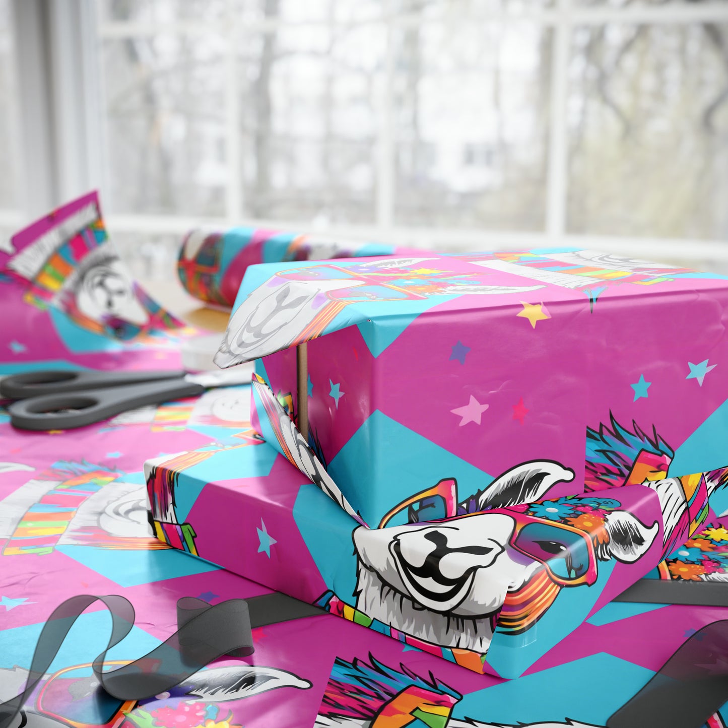 Tina The Llama Mama Wrapping Papers