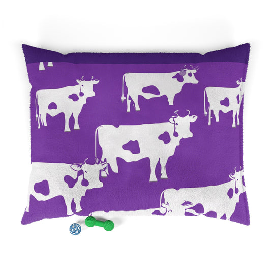 Purple Cow Pet Bed