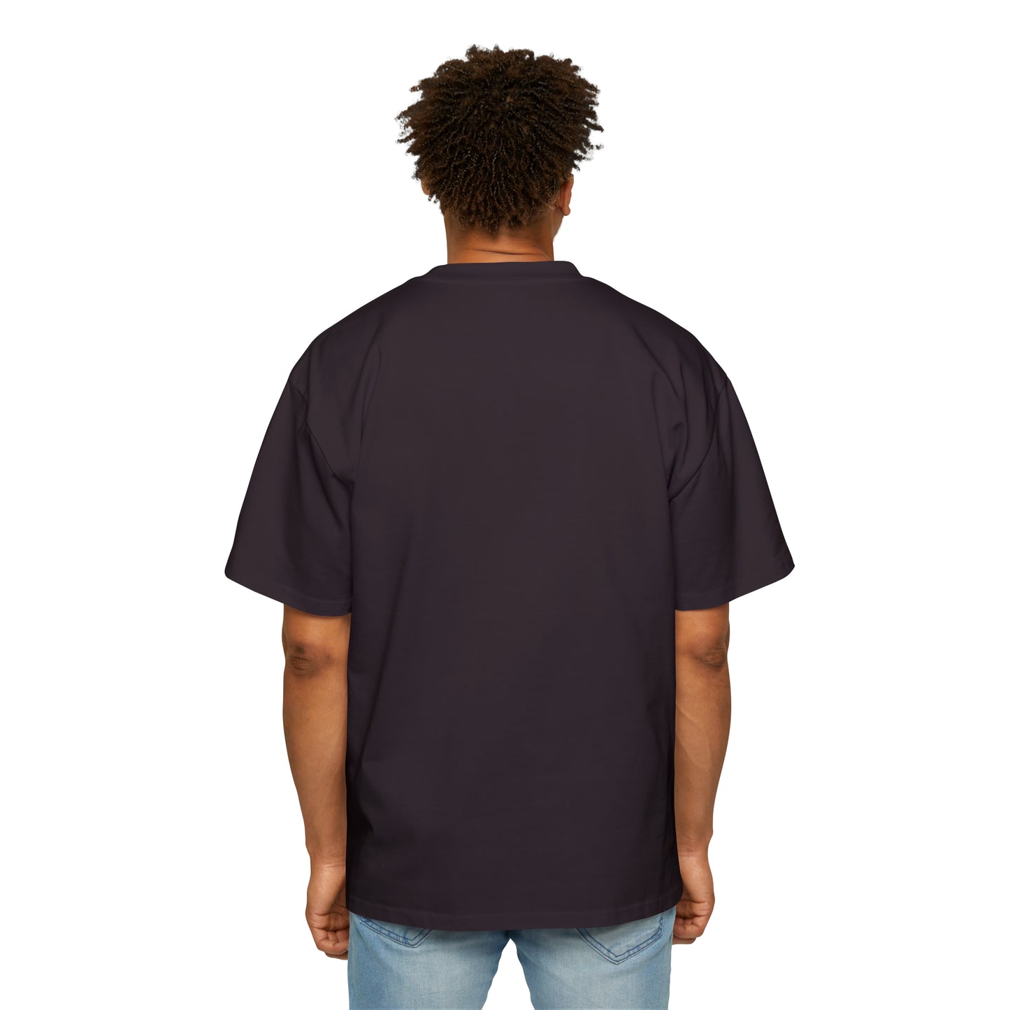 MJ in Purple Men's Heavy Oversized Tee