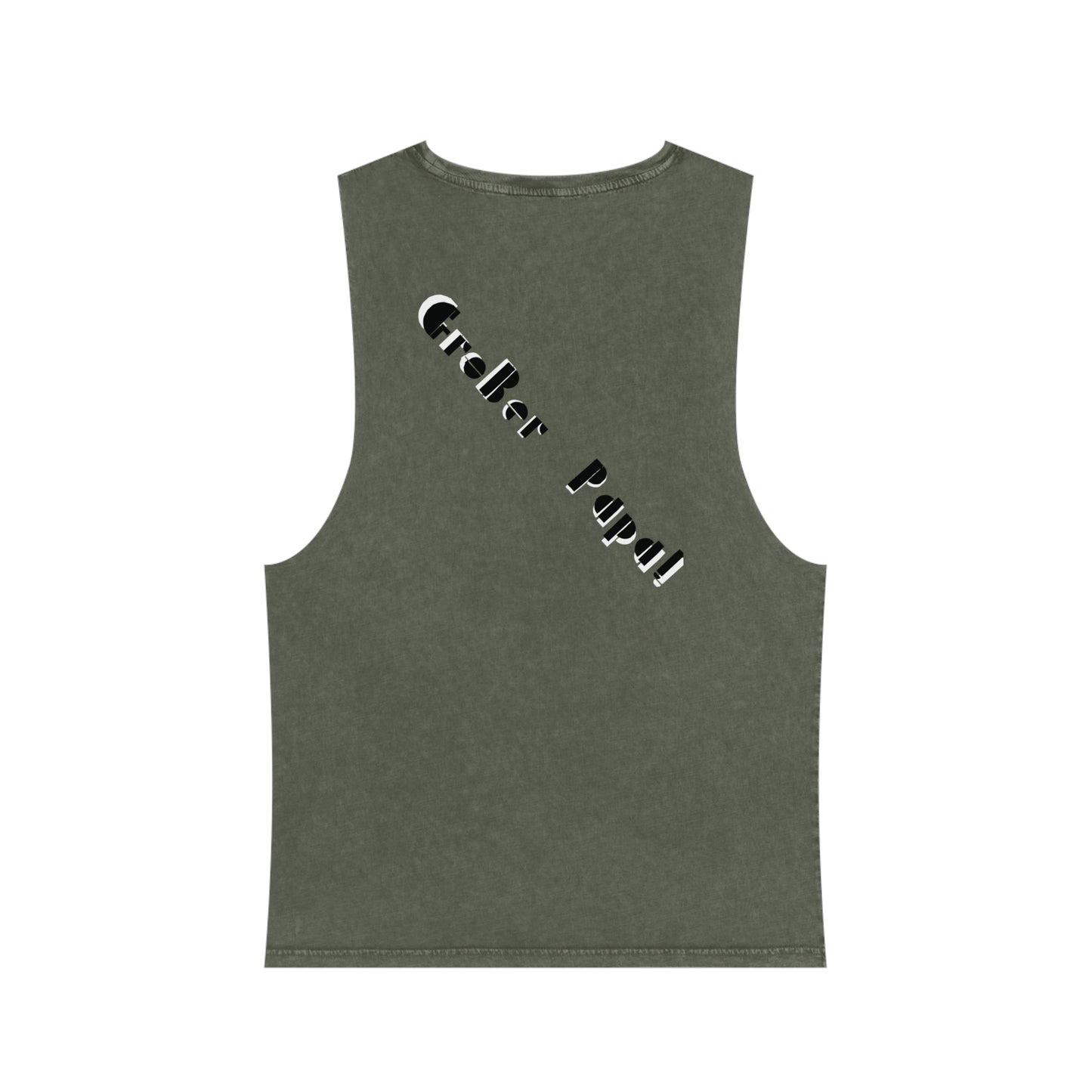 GroBer PaPa (Large Daddy) Unisex Stonewash Tank Top