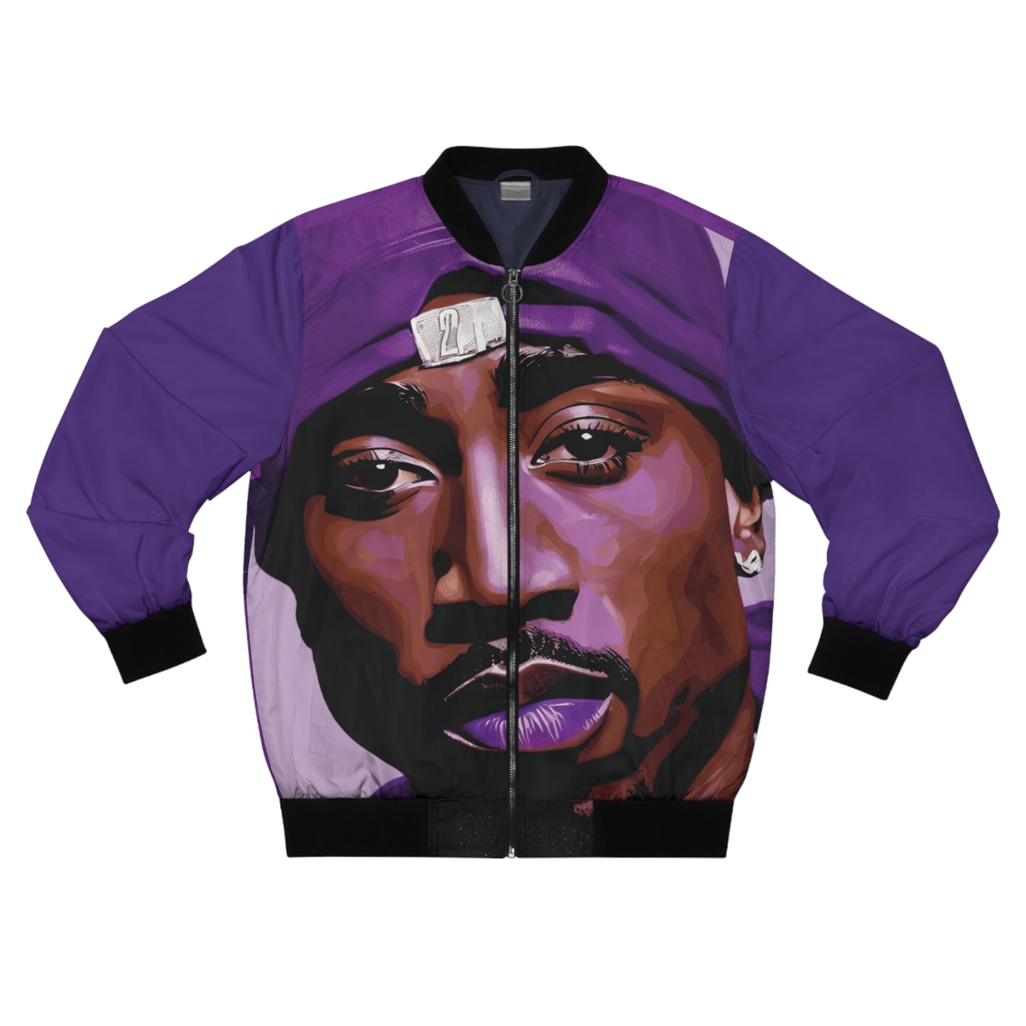 2Pac Purple City Slammer Men's Bomber Jacket (AOP)