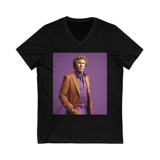 Will Farel Unisex Jersey Short Sleeve V-Neck Tee