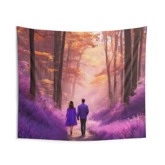 Purple Journey Indoor Wall Tapestries