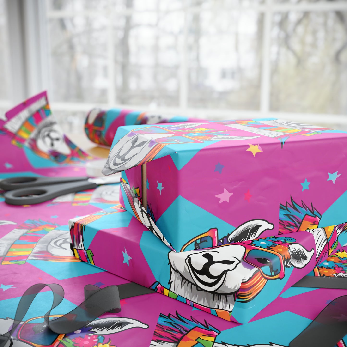 Tina The Llama Mama Wrapping Papers