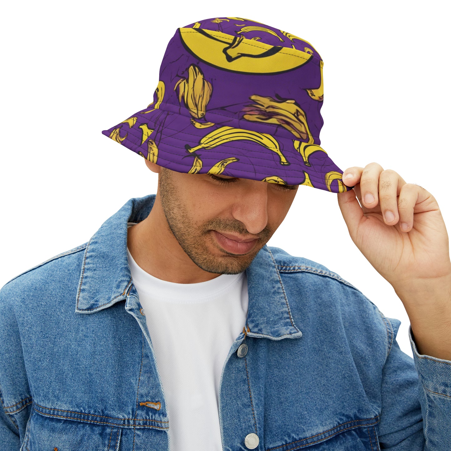 Purple Banana Bucket Hat (AOP)