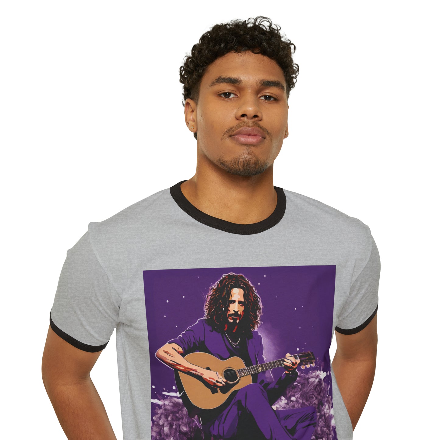 Cornell PurpleUnisex Cotton Ringer T-Shirt