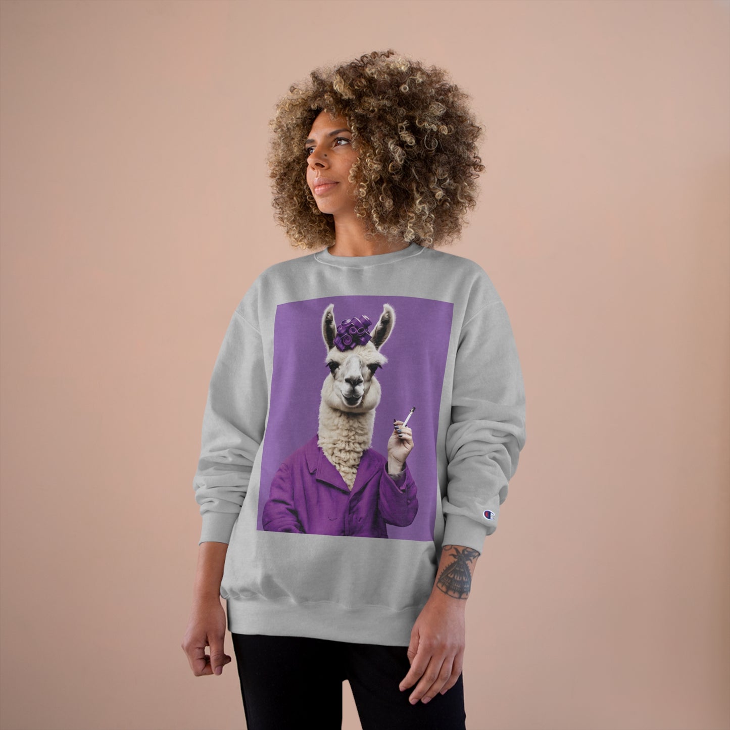 Tina The Llama Mama Champion Sweatshirt