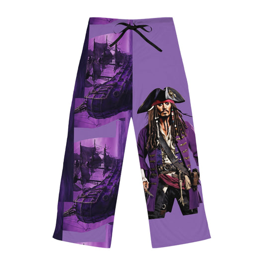 Women's Purple Sparrow Pajama Pants (AOP)